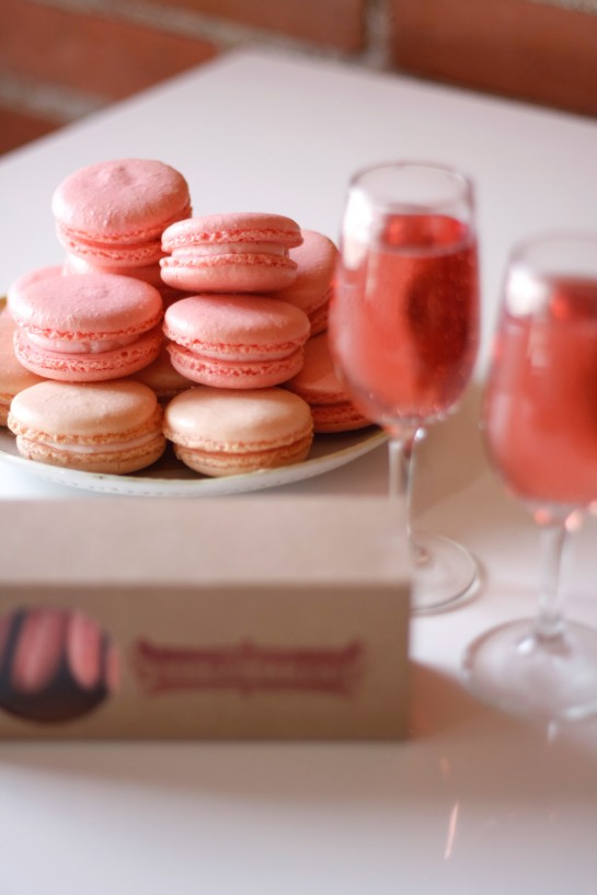 Pink Champagne Macarons